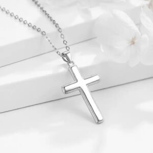 silver cross engraved