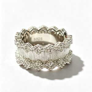 Italian vintage brushed finish ring