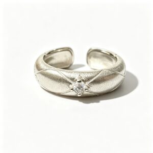 Brushed finish ring
