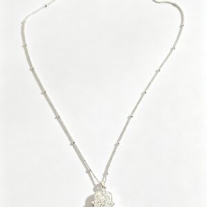Home Italian vintage brushed metal necklace