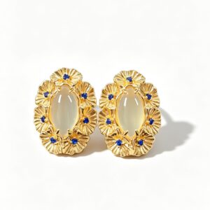flower language stud earrings
