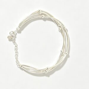 three layer curved pipe bracelet