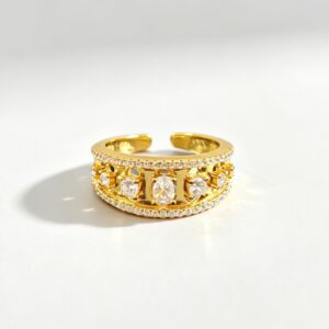 french vintage craft 7 diamond ring