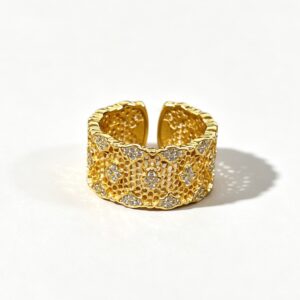 honeycomb hollowed out ring