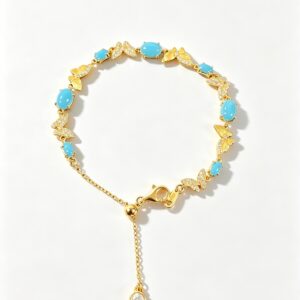 turquoise butterfly bracelet